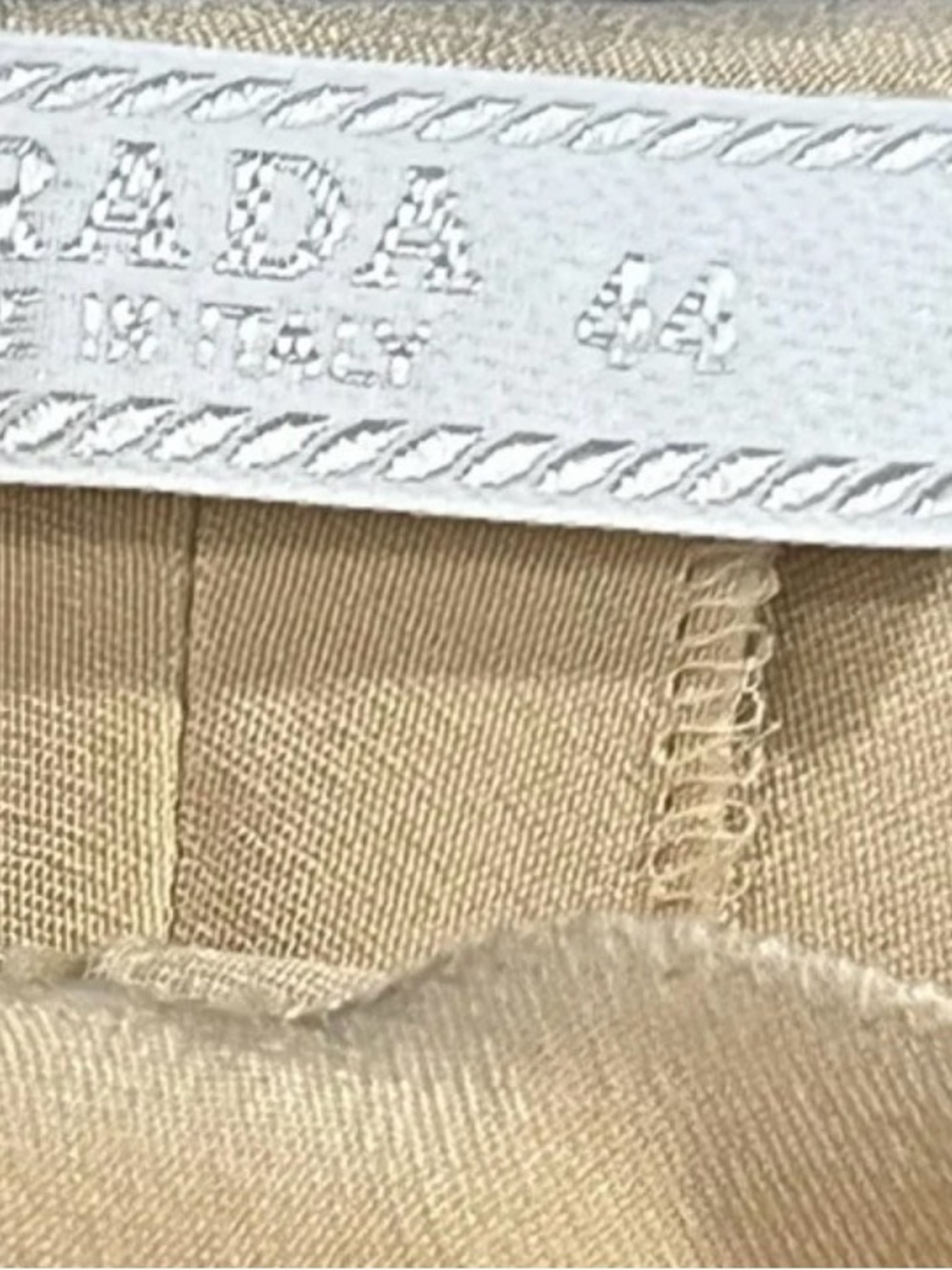 Prada Silk Draped Trousers Cream w/ O-ring IT44 (8/10) #quietluxury #elitedesign - Picture 8 of 12